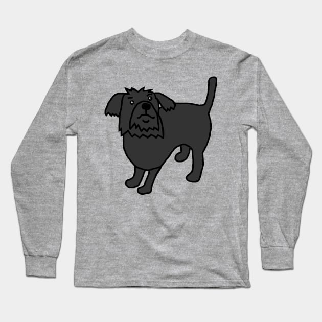 Cute Dog Long Sleeve T-Shirt by ellenhenryart